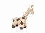 Пуф Leset Giraffe, ткань велюр - миниатюра