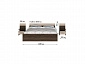 Комплект кровати 160х200 с настилом и тумбами Леси, дуб кантербери - фото №3