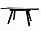 Стол DikLine DKL140 Керамика Серый мрамор/опоры черные (2 уп.) - фото №7
