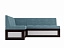 Кухонный угловой диван Нойс Левый (97х167), велюр - миниатюра