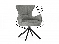 Atlanta gray / black крутящийся Стул на металлокаркасе - фото №1, Woodville25232