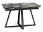 Силлем 120(180)х80 риальто серый темный / черный Керамический стол, металл - миниатюра