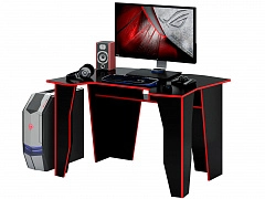 Стол игровой Страйкер-1 черный / красный - фото №1
