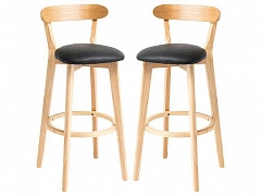 Набор из 2 стульев барных Elevate Zenith - фото №1, dekomoHSBI_B016_wooden_2