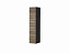 Шкаф навесной 2Д Альда КМК 0782.2 (Черный глянец/Ясень Орландо), МДФ - миниатюра
