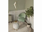 Кресло лаунж STOOL GROUP Royal Stripes Велюр фисташковый  - фото №10