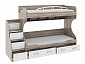 Кровать двухъярусная с лестницей с ящиками Прованс - фото №3