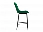 Алст велюр зеленый / черный Барный стул - фото №5