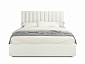 Мягкая кровать с тумбами Olivia 1600 беж с подъемным механизмом - фото №7