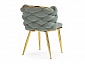 на металлокаркасе Rendi light gray / gold Стул на металлокаркасе - фото №6
