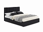 Мягкая кровать Olivia 1400 темная с подъемным механизмом - фото №8