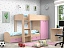 Двухъярусная кровать Golden Kids-2 (90х200), розовый - миниатюра