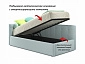 Односпальная кровать-тахта Bonna 900 с защитным бортиком мята пастель и подъемным механизмом - фото №7