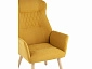Кресло STOOL GROUP Парлор жёлтый - фото №4