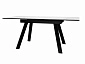 Стол DikLine SKL140 Керамика Белый мрамор/подстолье черное/опоры черные (2 уп.) - фото №5