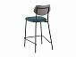 Стул полубарный STOOL GROUP Casey Темно-бирюзовый, с серой экокожей - фото №6