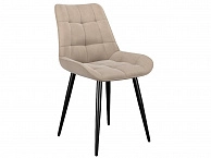 Стул DikLine 206М B03 BEIGE, ножки черные - фото №1