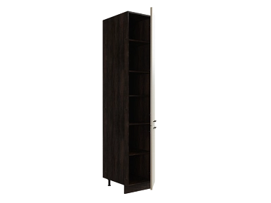 Шкаф П400 с 2-мя дверцами Мемфис ДБК/АТЛ/СЕР Ф20 - фото №1, 888_ММК-00001514