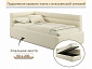 Мягкая кровать Aura 900 бежевая с подъемным механизмом - фото №3