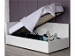 Односпальная кровать-тахта Colibri 800 белый с подъемным механизмом - фото №3