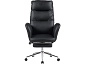 Кресло руководителя STOOL GROUP TopChairs Solid с оттоманкой Черный - фото №3