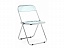 Fold складной clear gray-blue Пластиковый стул, металл - миниатюра