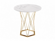 Melan white / gold Стол деревянный - фото №1