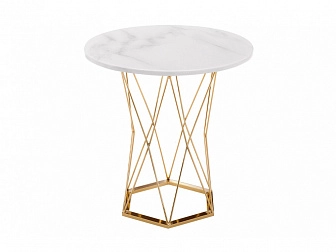 Melan white / gold Стол деревянный - фото №1