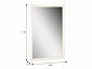 Зеркало настенное BeautyStyle 11 слоновая кость 118 см х 60,6 см - фото №5