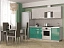 Кухня София 3D 2100, белый металлик - миниатюра