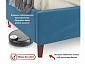 Мягкая кровать Betsi 1600 синяя с подъемным механизмом - фото №6
