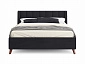Мягкая кровать Betsi 1600 темная с подъемным механизмом - фото №7