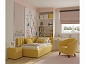 Мягкая кровать Milena 900 желтая с подъемным механизмом - фото №3