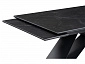 Ноттингем 160(220)х90х77 черный мрамор / черный Керамический стол - фото №7