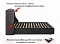 Мягкая кровать "Stefani" 1400 шоколад с ортопедическим основанием - фото №8
