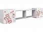 Модульная детская Вега Алфавит красный (Красный, Белый) - фото №3