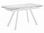 Стол DikLine UK120 Керамика Белый мрамор/подстолье белое/опоры белые,  - миниатюра