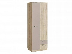Шкаф для одежды НМ 014.07 с ящиками Акварель Дуб/ Капучино - фото №1, 47421