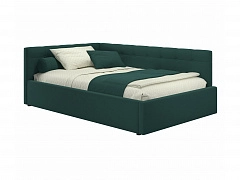 Мягкая кровать-тахта Bonna 1200 изумруд c ортопедическим основанием - фото №1, mebel_stock_20317