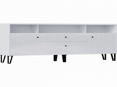 Оливия Тумба ТВ (Белый глянец, Белый) - фото №1, mdmMF-000083702