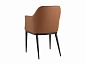 Стул обеденный STOOL GROUP Itan NC Коричневый с коричневой экокожей - фото №6