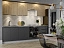 Кухонный гарнитур Калипсо 2,6 м, черный графит - миниатюра