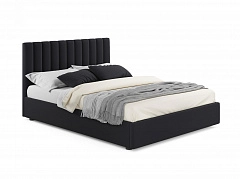 Мягкая кровать Olivia 1600 темная с подъемным механизмом - фото №1, mebel_stock_4357