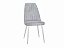 Стул DikLine 326 B22 GREY, ножки белые, микровелюр - миниатюра