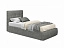 Мягкая кровать Selesta 900 кожа графит с подъемным механизмом, экокожа - миниатюра