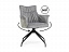 Kaser 360 крутящийся grey / black Стул на металлокаркасе, шенилл, кашемир - миниатюра