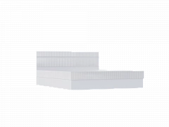 Оливия Кровать 1,6м с ПМ (Белый, Белый глянец) - фото №1, mdmMF-000084806