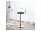 Lusia green / gold Барный стул - фото №3