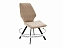 Стул DikLine 243 B03 BEIGE поворотный/ ножки черные, микровелюр - миниатюра
