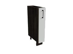 Шкаф НБ150М бутылочница Мемфис ДБК/БЕЛ/СОФТ Ф82 - фото №1